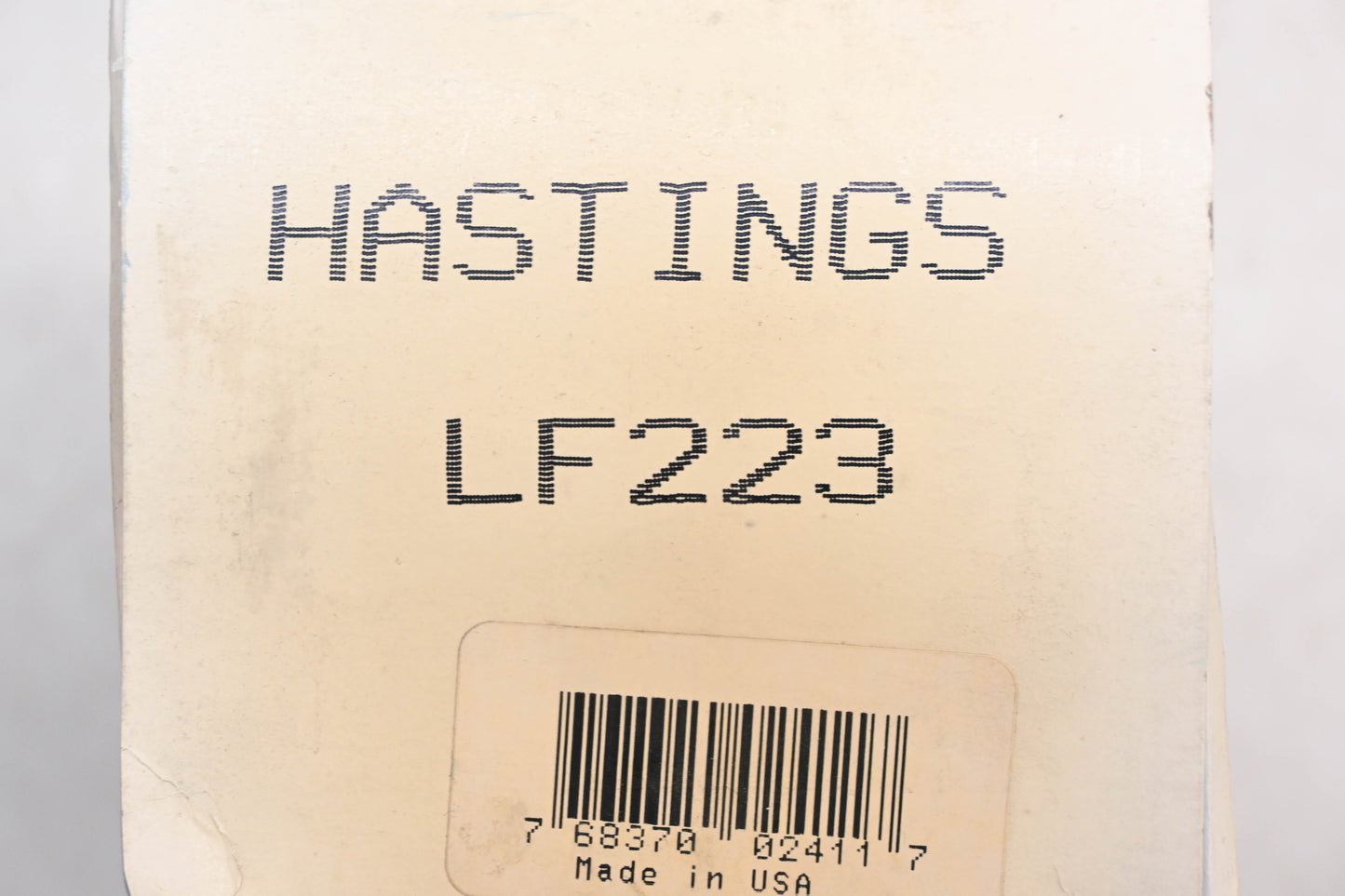 Hastings LF223 Oil Filter Kit NOS