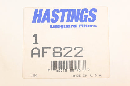 Hastings AF822, AF-822 Air Filter NOS