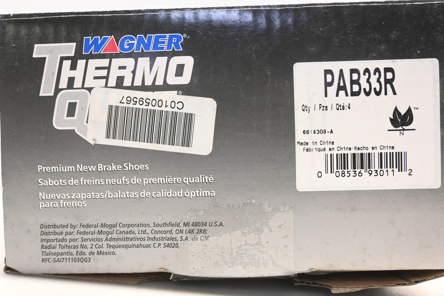 Wagner PAB33R Thermo Quiet Brake Shoe Kit NOS