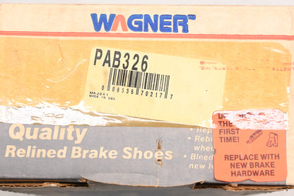Wagner PAB326, 176PG Relined Brake Shoe Kit NOS