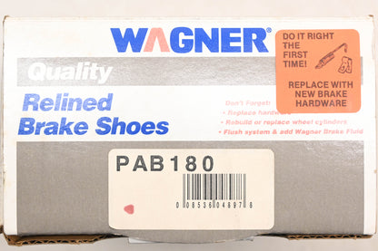 Wagner PAB180 Relined Brake Shoe Kit NOS