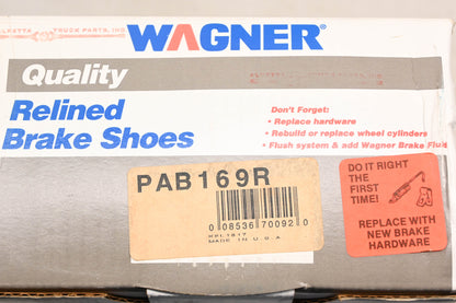 Wagner PAB169R Relined Brake Shoe Kit NOS