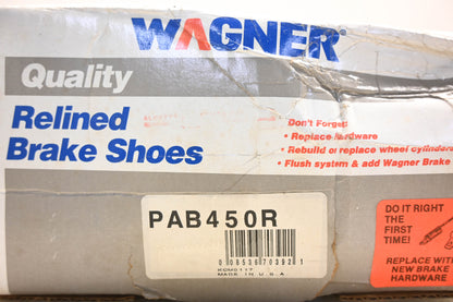 Wagner PAB450R Relined Brake Shoe Kit NOS