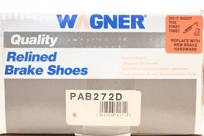 Wagner PAB272D Relined Brake Shoe Kit NOS