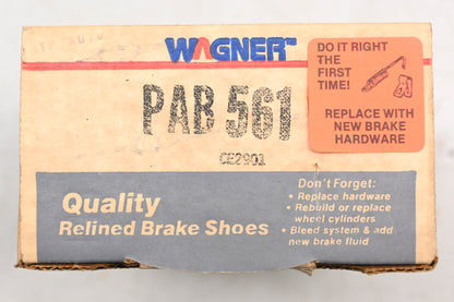 Wagner PAB561 Relined Brake Shoe Kit NOS