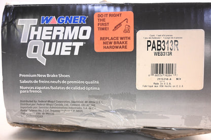 Wagner PAB313R, WEB313R Thermo Quiet Brake Shoe Kit NOS