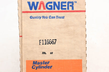 Wagner F116667, PFF122100, M39844 Brake Master Cylinder Assembly NOS