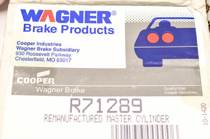 Wagner R71289 Remanufactured Brake Master Cylinder NOS