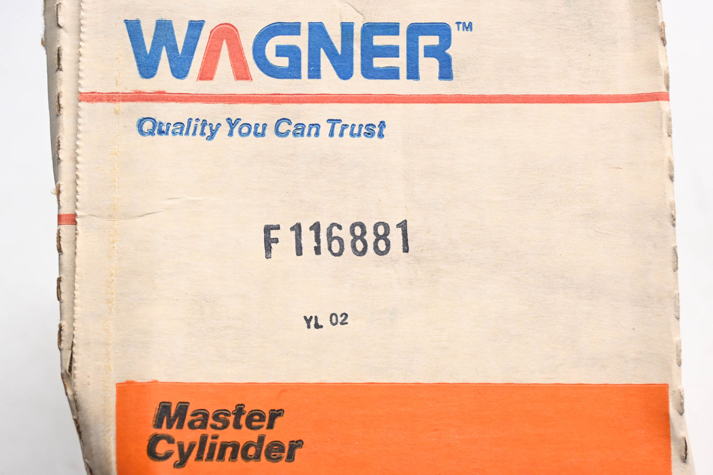 Wagner F116881, 18016429 Brake Master Cylinder Assembly NOS