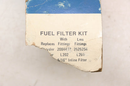 Mopar 2084467, AC-GF61, C2RZ9155A In Line Fuel Filter Kit NOS