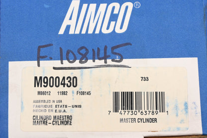 Aimco M900430, F108145, 29979-C Brake Master Cylinder Assembly NOS