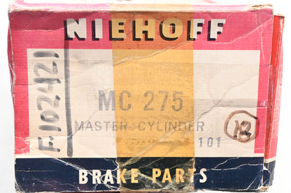 Niehoff MC275, F102421, 2230943 Brake Master Cylinder Assembly NOS