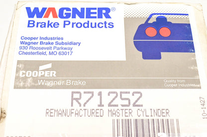 Wagner R71252 Remanufactured Brake Master Cylinder NOS