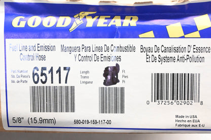 Goodyear 65117 Fuel Line 5/8"x 37' Hose NOS