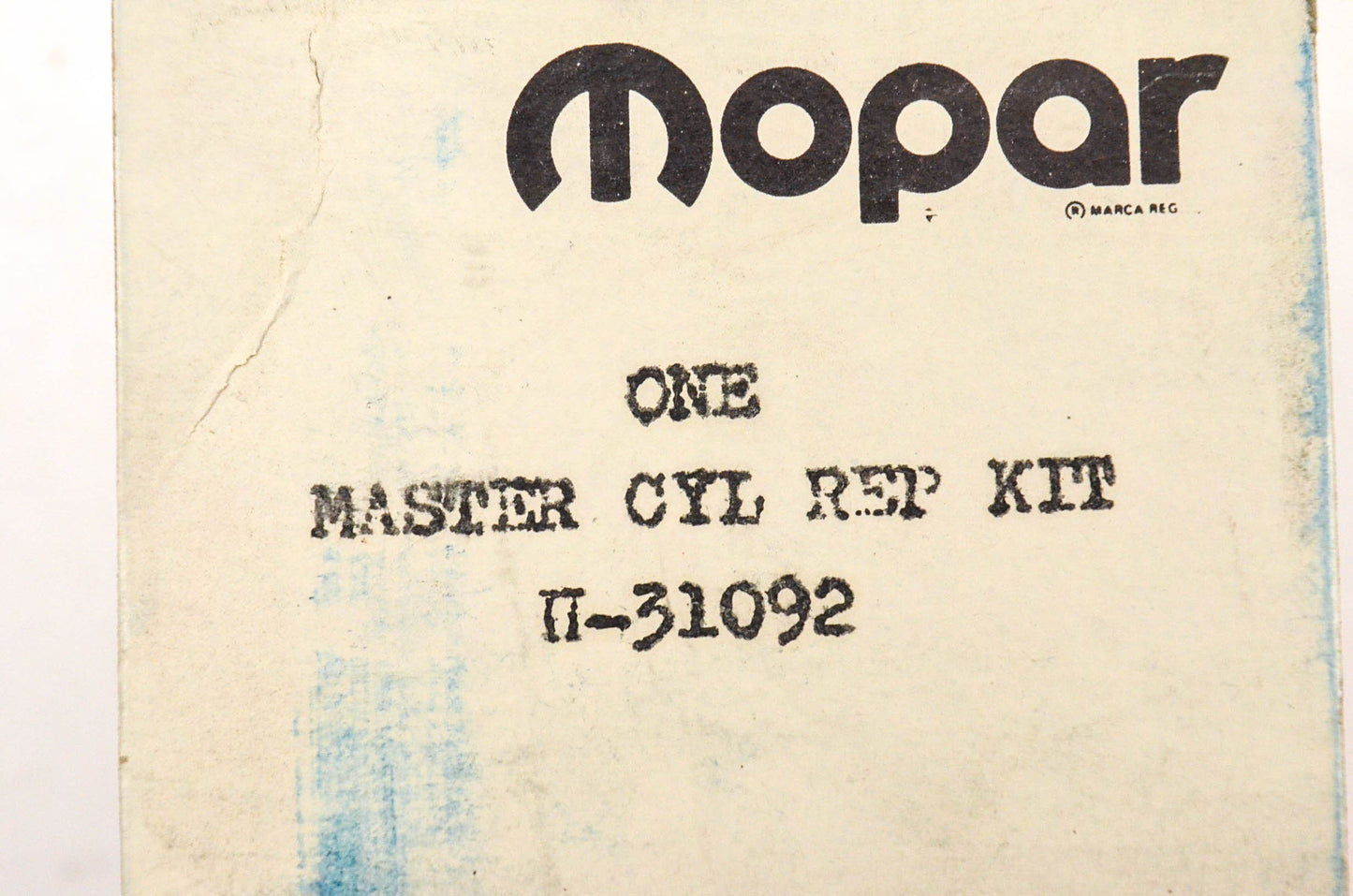 Mopar H-31092, H31092, 2298-800 Master Cylinder Repair Kit NOS
