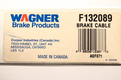 Wagner F132089 Ford Bronco F-150 Parking Brake Cable NOS