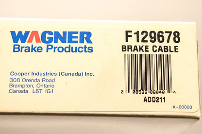 Wagner F129678 Chevy Cadillac GMC Parking Brake Cable NOS