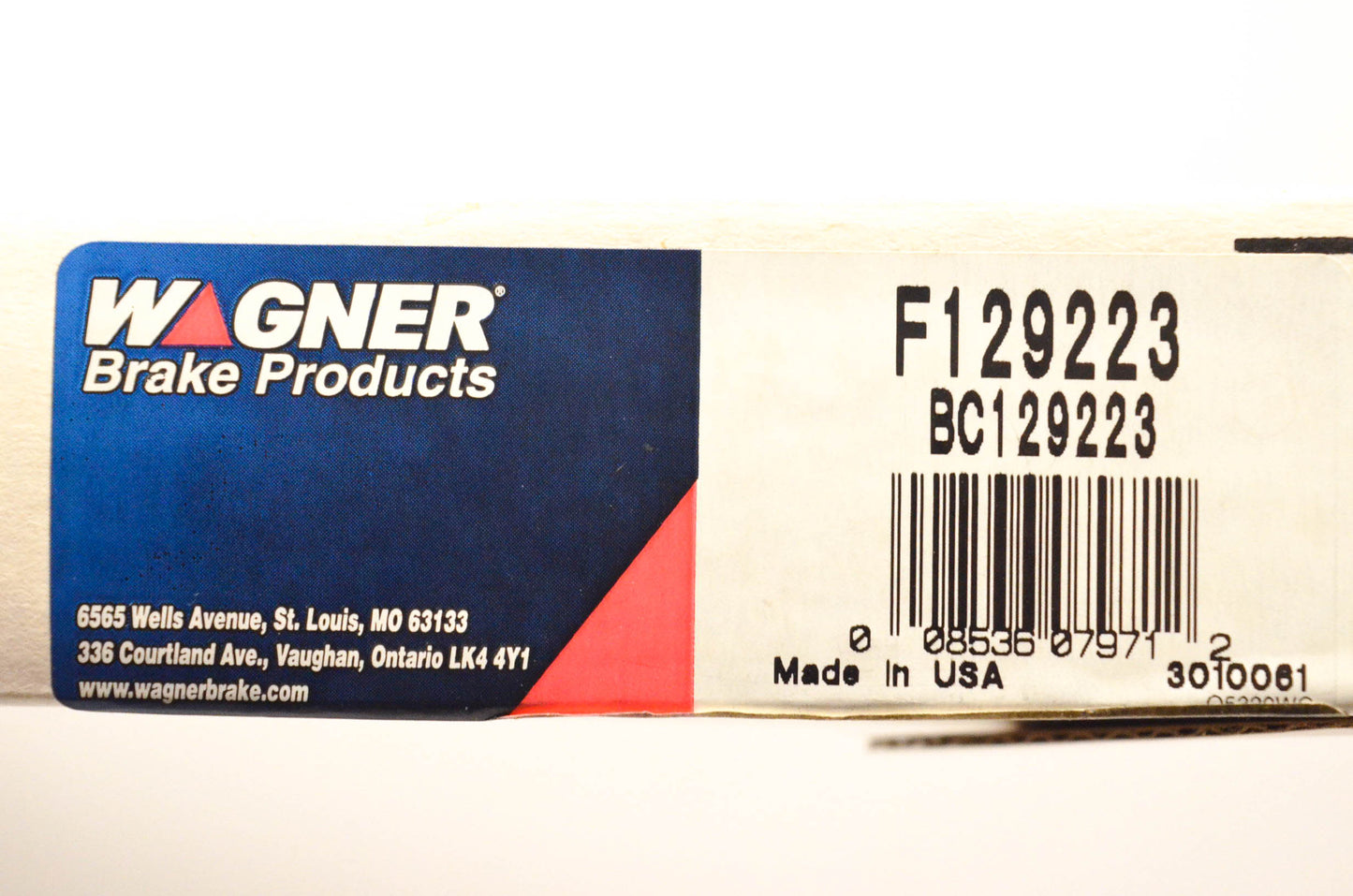 Wagner BC129223, F129223 Ford E-150 Econoline Parking Brake Cable NOS