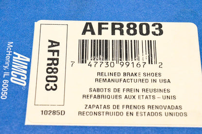 Aimco AFR803 Remanufactured Brake Shoe Kit NOS