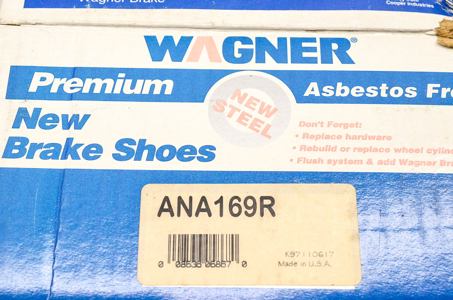 Wagner ANA169R 1982 Ford F-100 Rear Brake Shoe Kit NOS
