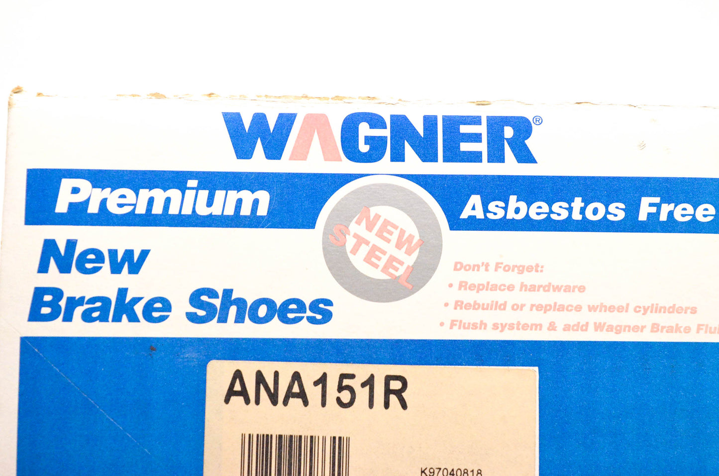 Wagner ANA151R Brake Shoe Kit NOS