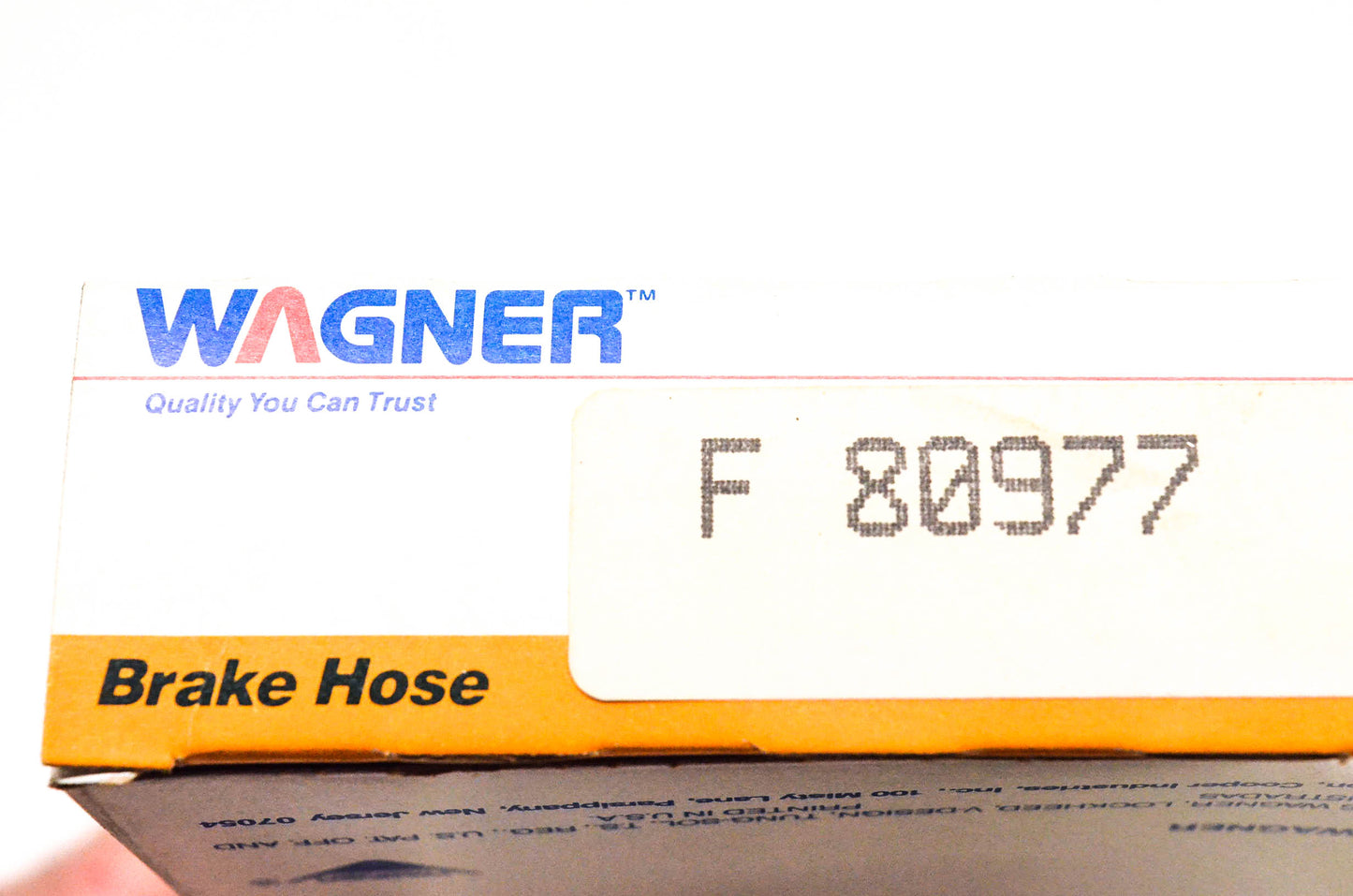 Wagner F80977, BH80977 Brake Hydraulic Hose 73-83 Ford Trucks Vans F/R NOS