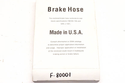 Aftermarket F80001 Brake Hydraulic Hose Rear Center NOS