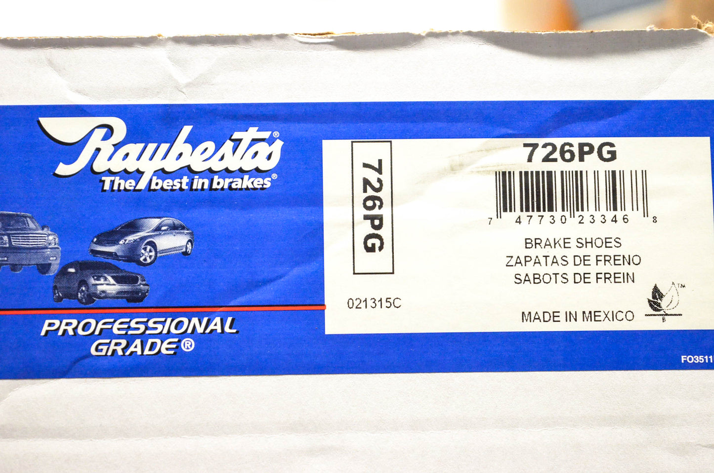 Raybestos 726PG Brake Shoe Kit NOS