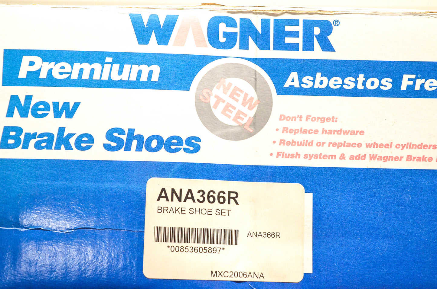 Wagner ANA366R Brake Shoe Kit NOS