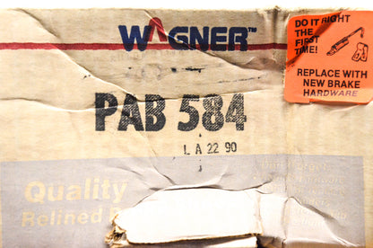 Wagner PAB584 Relined Brake Shoe Kit NOS