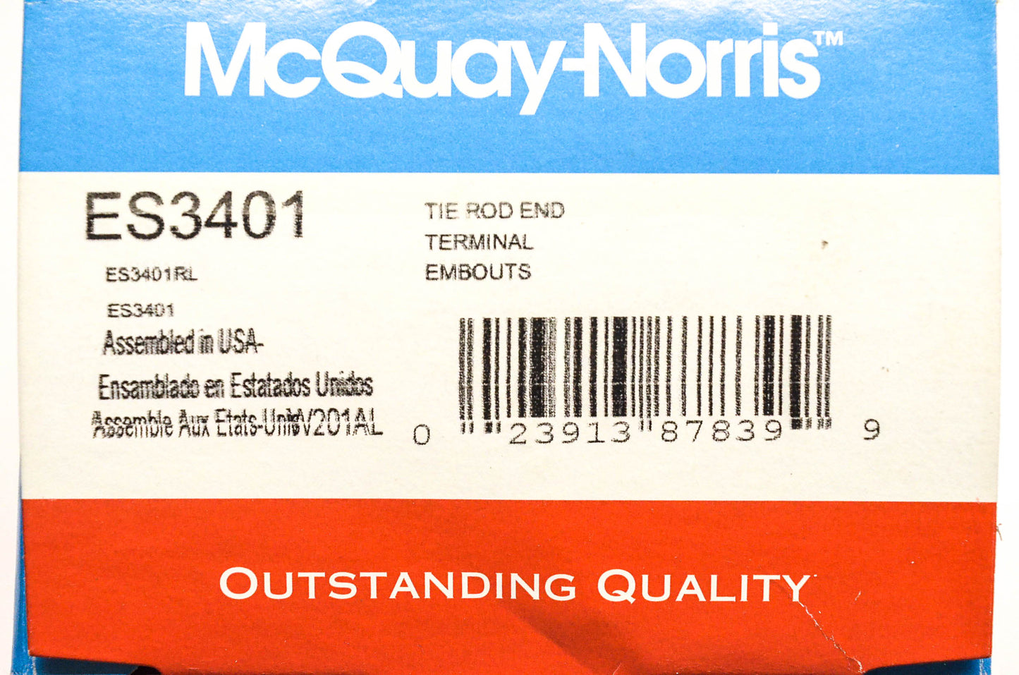 McQuay-Norris ES3401 Tie Rod End Kit NOS