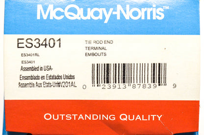 McQuay-Norris ES3401 Tie Rod End Kit NOS