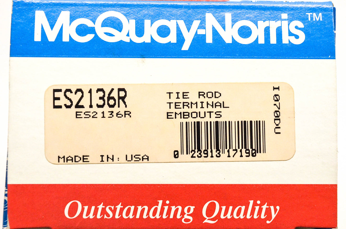 McQuay-Norris ES2136R Tie Rod End Kit NOS