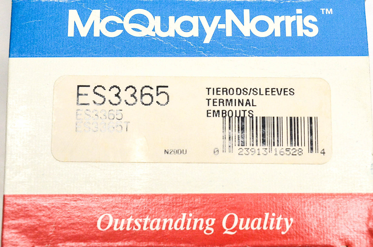 McQuay-Norris ES3365, ES3365T Tie Rod End Kit NOS