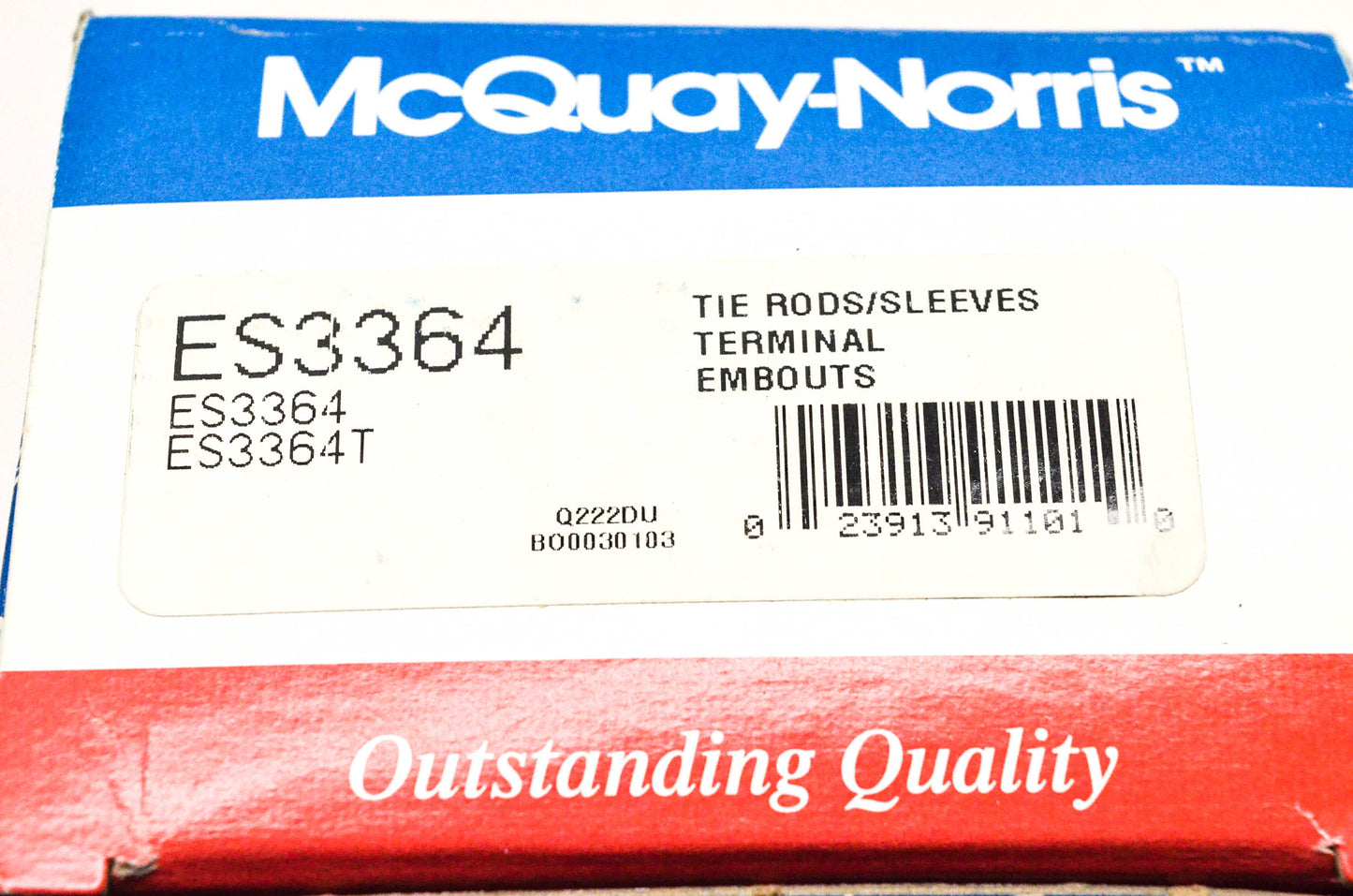 McQuay-Norris ES3364, ES3364T Tie Rod End Kit NOS