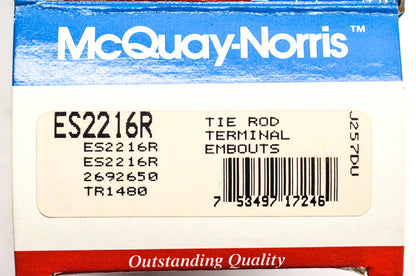 McQuay-Norris ES2216R, 2692650, TR1480 Tie Rod End Kit NOS