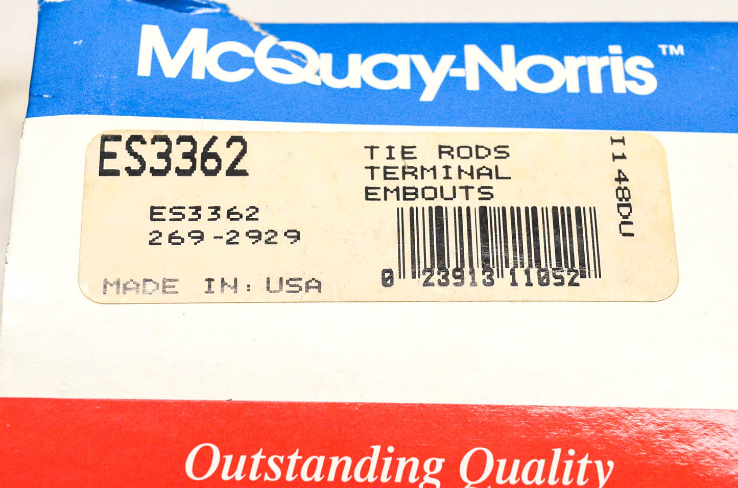 McQuay-Norris ES3362, 2692929 Tie Rod End Kit NOS