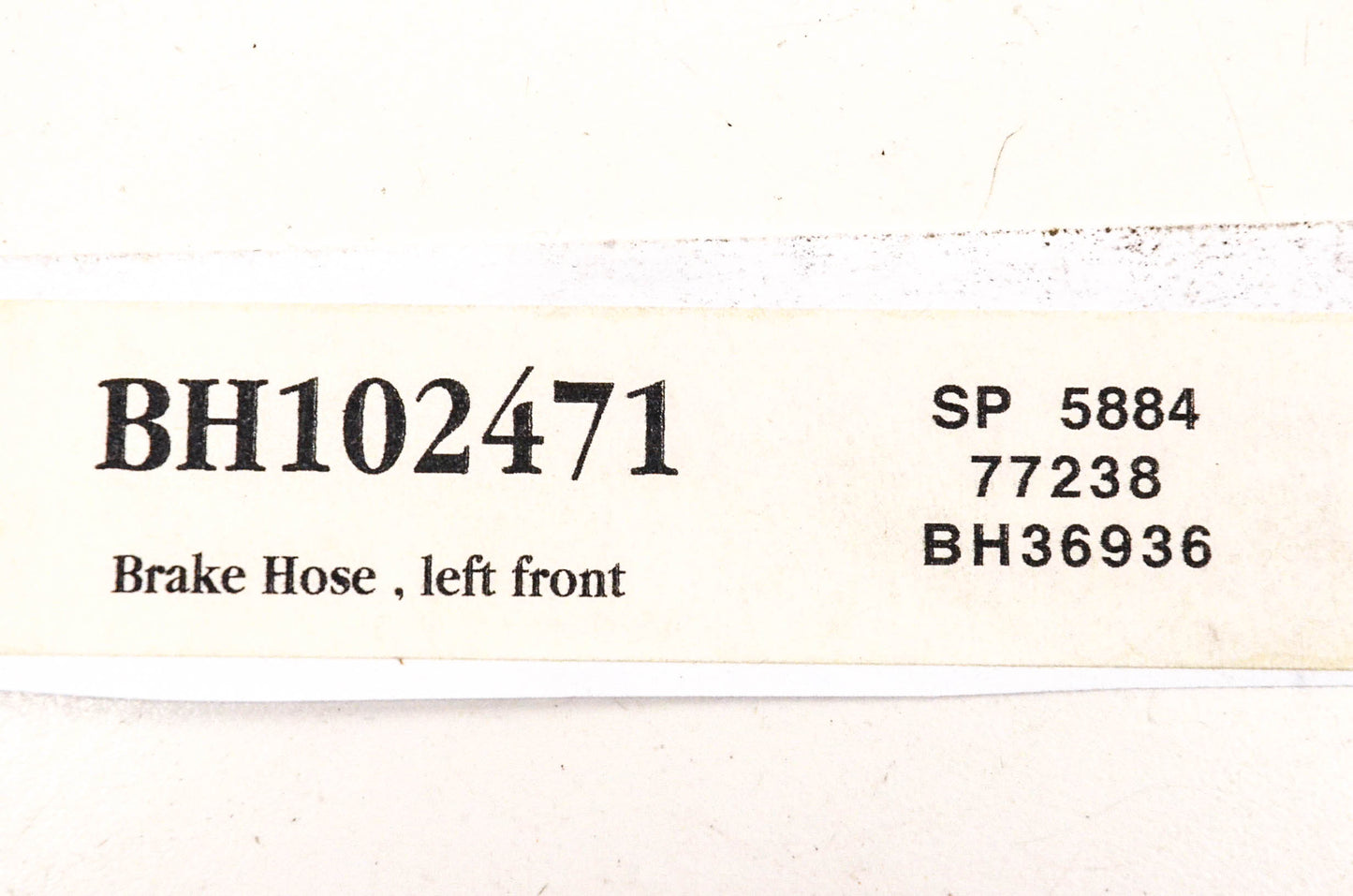 Bendix BH102471, SP5884, 77238 Brake Hose NOS