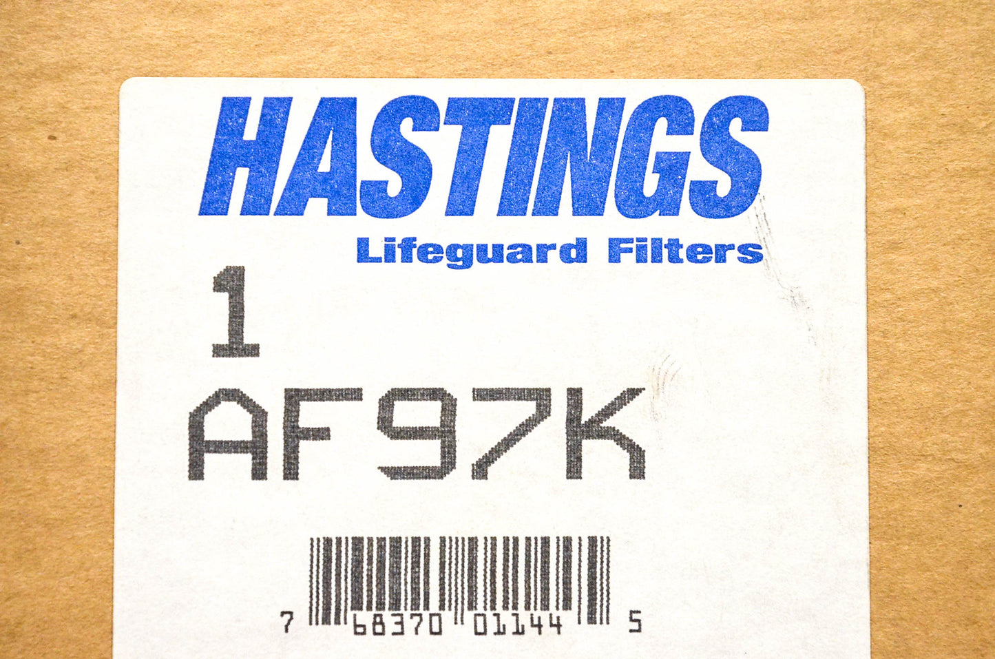 Hastings AF97K Air Filter NOS