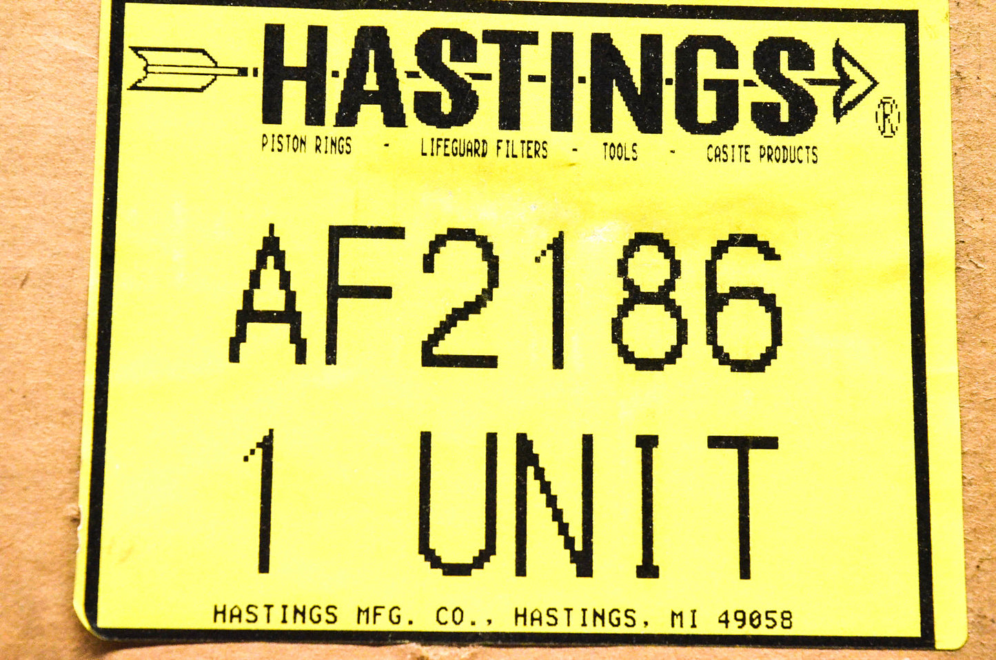 Hastings AF2186 Air Filter NOS