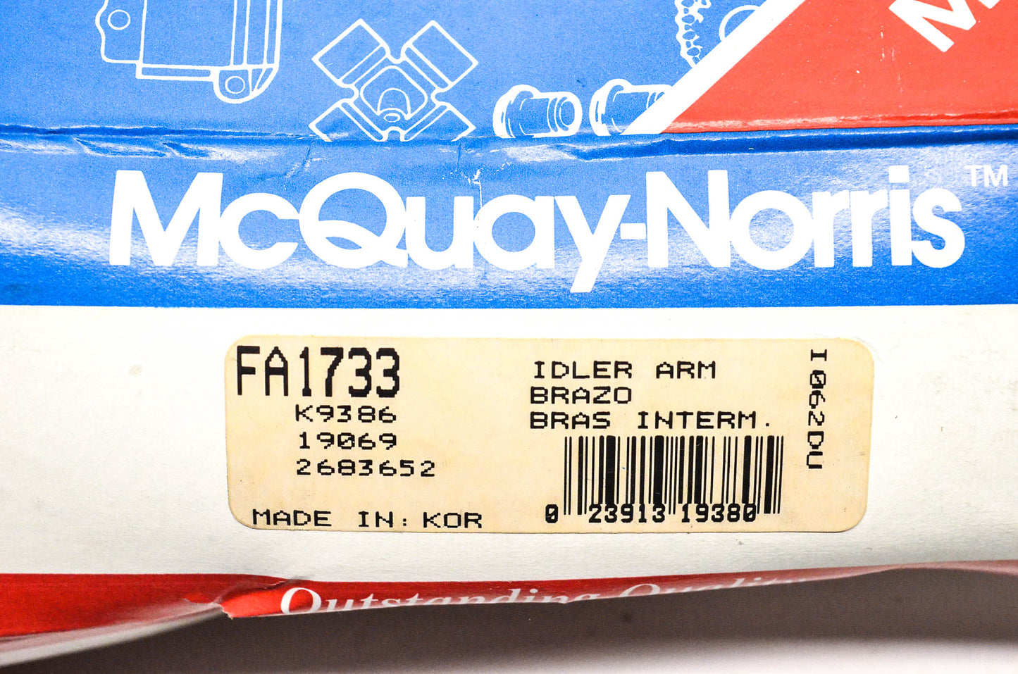 McQuay-Norris FA1733, K9386, 19069 Idler Arm NOS