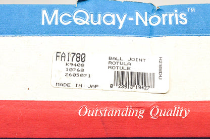 McQuay-Norris FA1780, K9408, 10768 Ball Joint Kit NOS