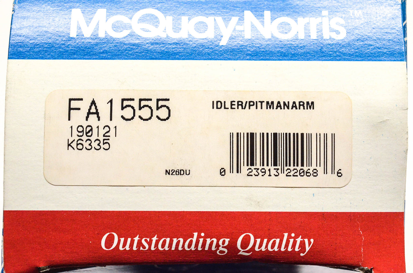 McQuay-Norris FA1555, 190121, K6335 Pittman Idler Arm NOS