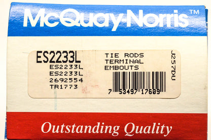McQuay-Norris ES2233L, 2692554, TR1773 Tie Rod End Kit NOS