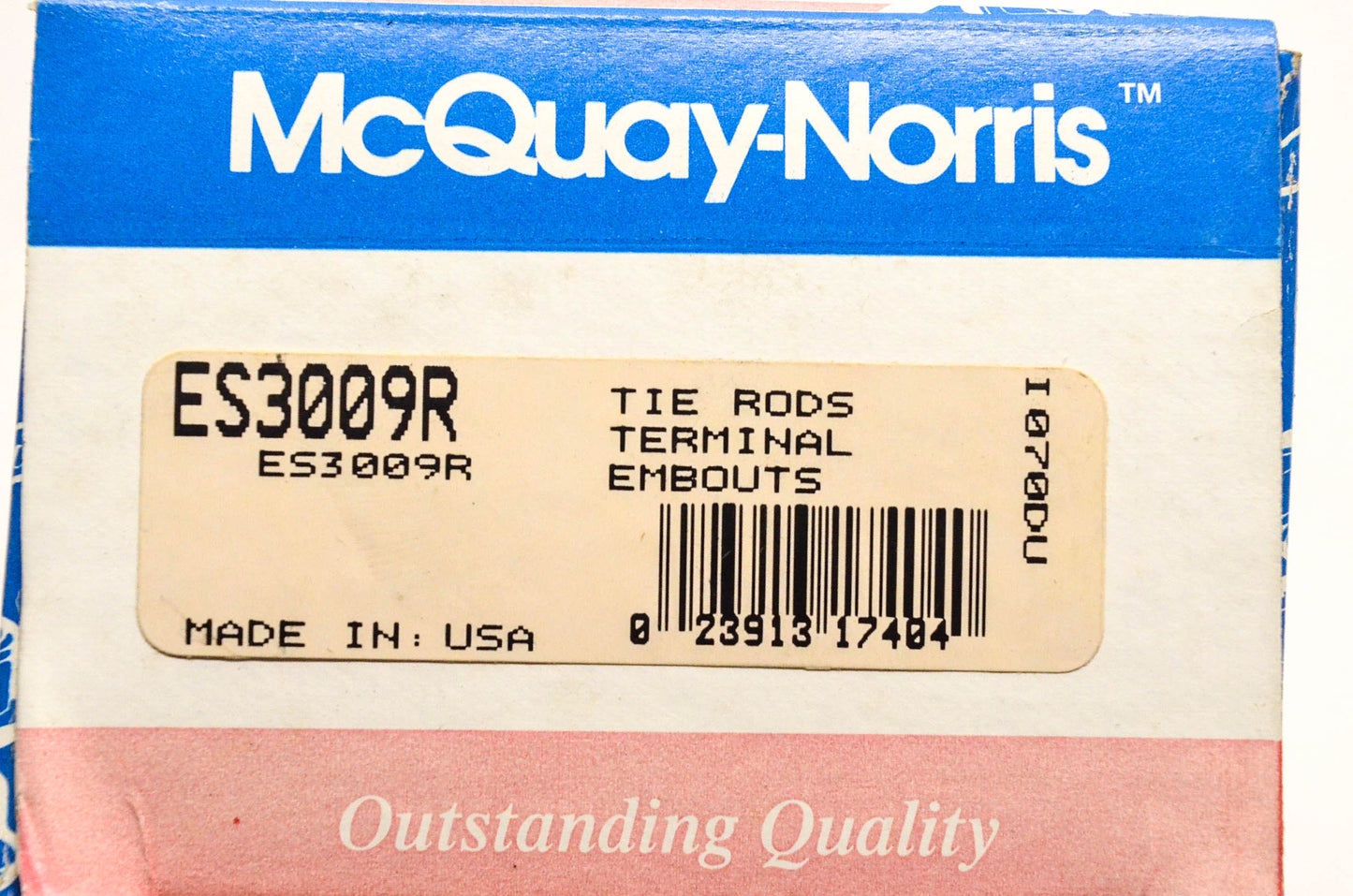 McQuay-Norris ES3009R Left Tie Rod End Kit for 1985-1997 Ford F-350 4WD NOS