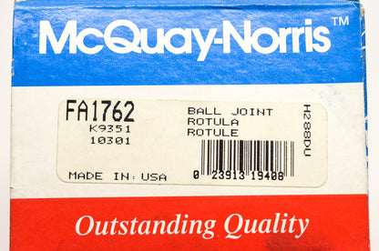 McQuay-Norris FA1762, K9351, 10301 Ball Joint Kit NOS