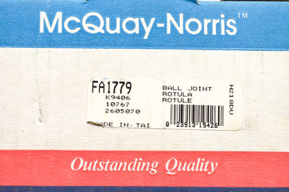 McQuay-Norris FA1779, K9406, 2605070 Ball Joint Kit NOS
