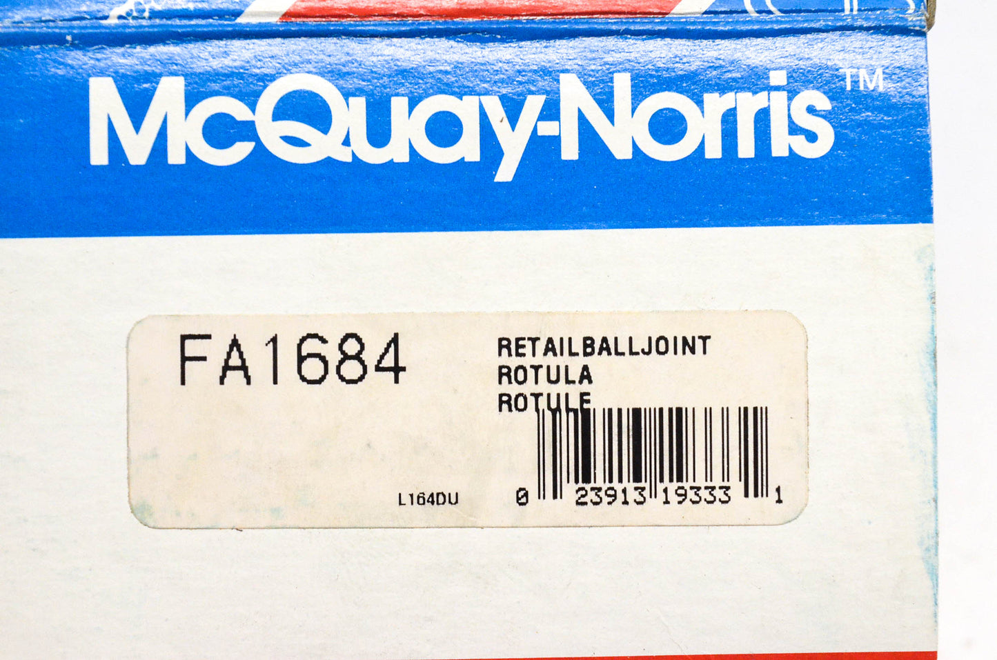 McQuay-Norris FA1684, K8433, 2601311 Ball Joint Kit NOS