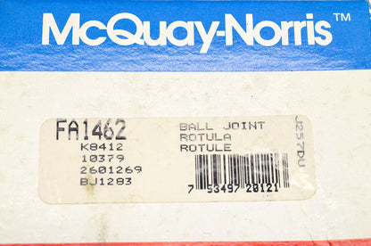 McQuay-Norris FA1462, K8412, 2601269 Front Upper LH RH Ball Joint Kit NOS
