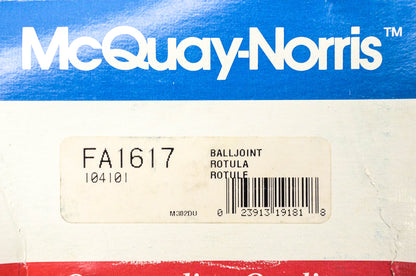 McQuay-Norris FA1617, K6293, 2601312 Ball Joint Kit NOS